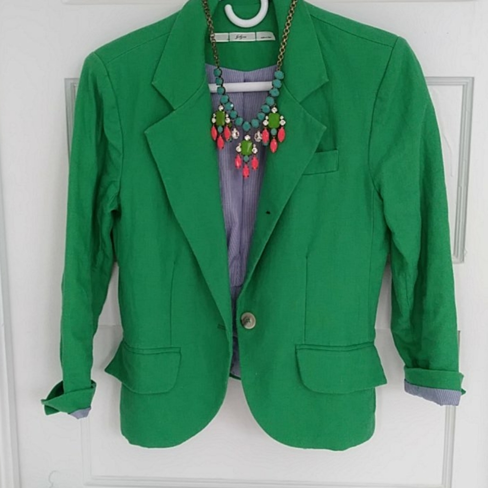 Green blazer